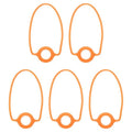 PATIKIL Silicone Water Bottle Lanyard, Reusable Tumbler Strap Water Bottle Handle Holder with Strap for Beverage Carry Traveling Take Out - color: Orange