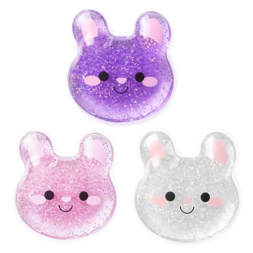 Hilph Kids Ice Packs for Boo Boos, 3 Bunny Ice Packs for Injuries Reusable