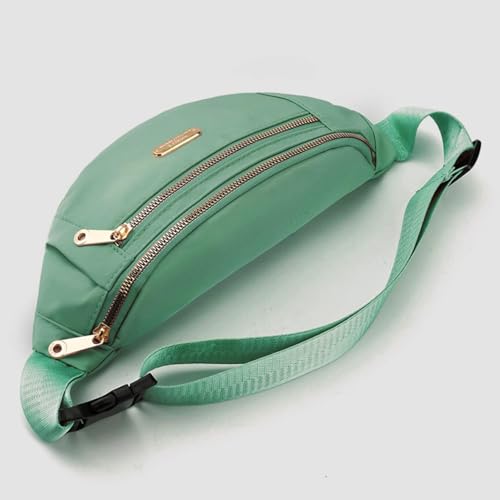 Fanny Pack Waist Pack for Women, Waterproof Waist Belt Bag for Running Sports Travel - Green - color: F Green