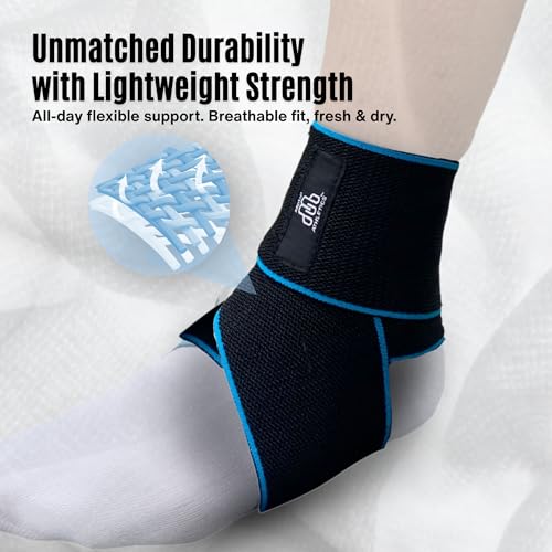 MDUB Ankle Support Wrap 1 Pack, Achilles Tendonitis Pain Relief Planter Fasciitis Support Brace, Hiking, Soccer, Basketball, Running, Tennis, Volleyball & Pickleball
