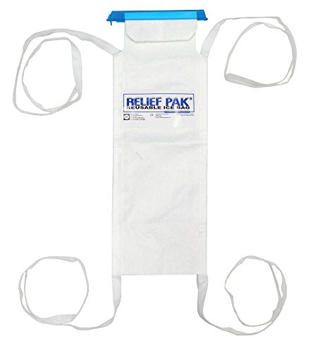 Relief Pak 11-1243 Insulated Ice Bag with Tie Strings, 5 x 13", Small - size: Small, style: Tie Strings