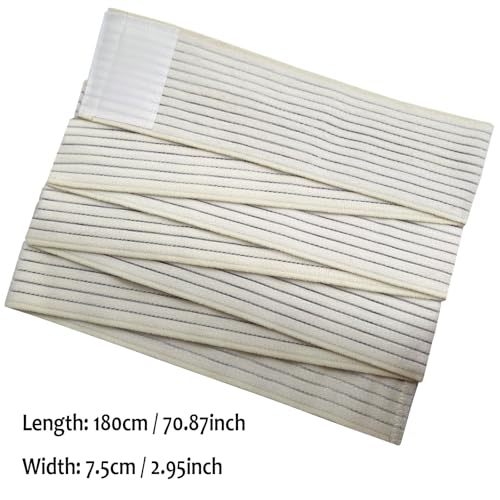 Extra Long Elastic Knee Wrap Compression Bandage Brace Support for Legs, Plantar Fasciitis, Stabilising Ligaments, Joint Pain, Squat, Basketball, Running, Tennis, Soccer, Football, Volleyball (Beige) - color: Beige