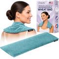 Microwavable Heating Pad, Lavender Scented Heat Pack, Blue Green - color: Green/Blue