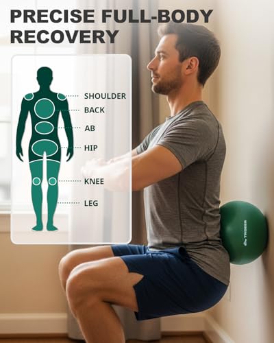 Trideer Exercise Ball for Rehabilitation with Guide, 9 Inch Pilates Ball - color: Green (with pump)