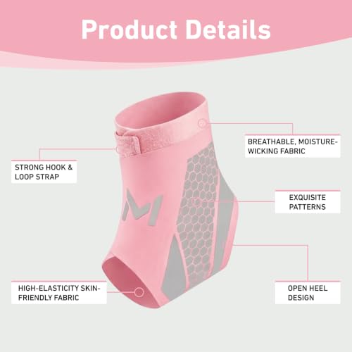 Ankle Brace for Men & Women, 2 Pc, Pink