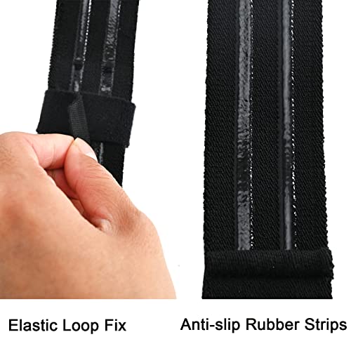 Tactical Leg Strap,Secure Non-Slip Elastic Thigh Strap with Quick-Release Buckle for Drop Leg Holster Platforms and Thigh Rig - color: Black