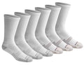 Dickies Men's HYDRO-COOL Moisture Control Crew Socks (6 Pairs) - color: White (6 Pairs)
