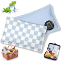 VIHOSE 2 Pcs Ice Packs for Lunch Box Bag - color: Blue, style: Checkerboard