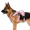 Escape Proof Dog Harness, No Escape No Pull Reflective Dog Harness with Durable Handle, Adjustable Heavy Duty Vest for Small Medium Large Dogs, Walking and Training (Pink,XL) - color: Pink, size: XL (Pack of 1)