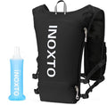 INOXTO Running Hydration Vest ,Lightweight Insulated Pack with 250ml Soft Flask Daypack for Hiking Trail Running Cycling Race Marathon for Women Men (Black, Standard)