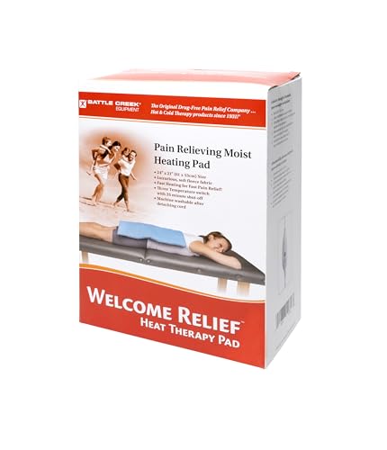 Thermophore Battle Creek Welcome Relief Moist or Dry Heating Pad, 21" X 24", Washable, Fast-Heating - size: 21" x 24"