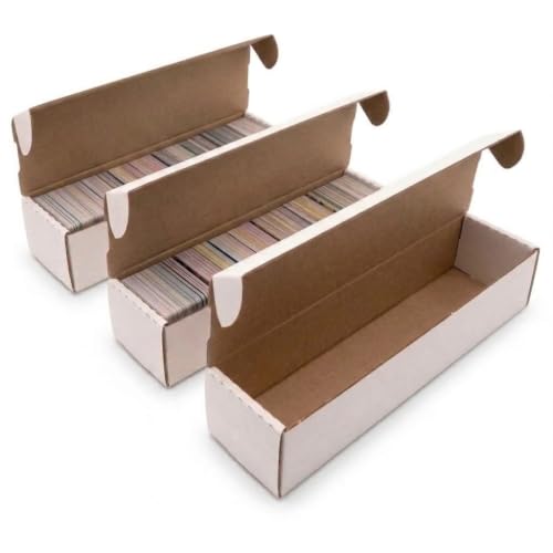 Trading Card Storage Box, 3-Pack, 800 Count, Woodhaven