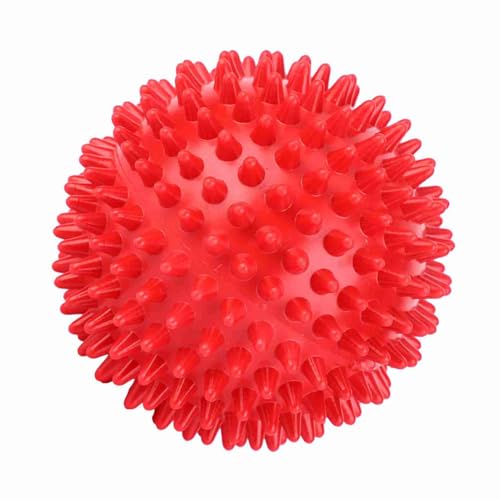 Garosa Spiky Massage Ball, Hard Plastic Red 7.5cm