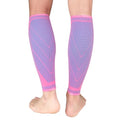 NuCamper Calf Compression Sleeve, Footless Compression Socks for Men Women - color: Pink, size: Medium