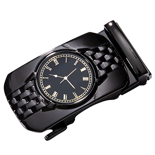 Dubulle Ratchet Belt for Men Leather Adjustable Designer Fashion Buckle - color: Black Watch, size: Adjustable Fit 35" to 45" Waist