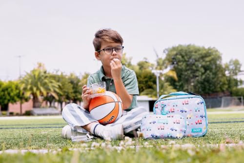 PackIt Freezable Classic Lunch Box, Construction Trucks - color: Construction Trucks