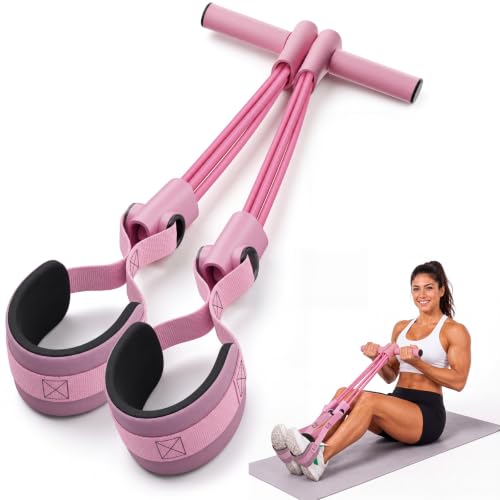 Lewtemi Upgraded Pedal Resistance Bands with Handles, Separated 8-Tube