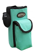 Showman Teal Nylon Insulated Cordura Trail Riding Water Bottle Cell Phone Carrier Bag with Pocket and Adjustable Carrier Strap