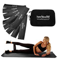 USA 14" x 3" Extra Long Latex Free Mini Loop Bands in 3, 5, 10 Pack Sets. 10 Strengths for Resistance Training, Stretching, Yoga, Toning. Plus an Exclusive iPhone App and E-Book. - color: s. Black X HEAVY Loop Band 10 Pack