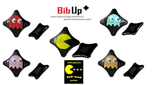 Magnetic RaceBib Fixing System - color: Pacman Edition, size: Small