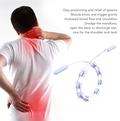 Back Massage Roller Rope, Manual Balll Pull Back Strap with 8 Rollers, Handheld Cellulite Self Massage Tool for Body Shaping, Leg Muscle Relief (Orange) - color: Orange