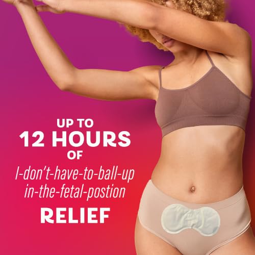 Pamprin Heat Relief Menstrual Patches for Portable Menstrual Pain Relief of Cramps and Backaches, 3 Count - style: Heat Patches