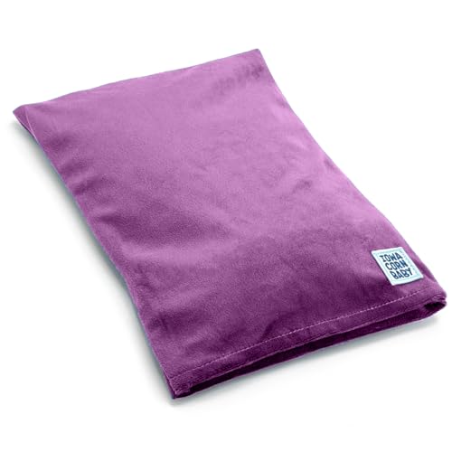 Microwave Heating Pad - Moist Heat Warm Compress for Back, Neck and Cramps - color: Moonlit Lilac