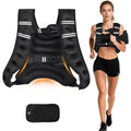 KTINNEAD Weighted Vest for Women Men, 8lb/12lb/16lb/20lb Weighted Running Vest with Reflective Stripe, Detachable Phone Pouch for Workout, Walking, Strength Training, Weight Loss, Fitness, Jogging - size: 20LB