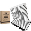 Diamond Star 6 Pairs Compression Socks for Men & Women, Knee High Socks - color: 6 Pairs (White/Black)