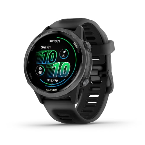 Garmin Forerunner® 570, 42mm, Aluminum, Black - color: Slate with Black Band, size: 42mm