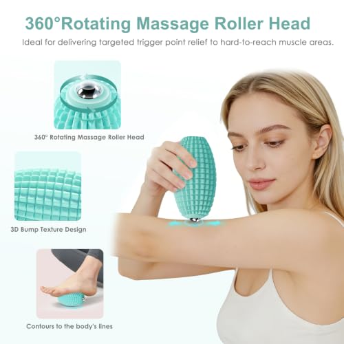 Vibrating Massage Ball with Rolling Head for Plantar Fasciitis