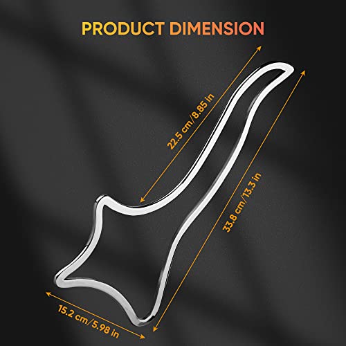 ONUEMP Stainless Steel Muscle Scraper, Ice Gua Sha Body Sculpting Paddle - size: Board
