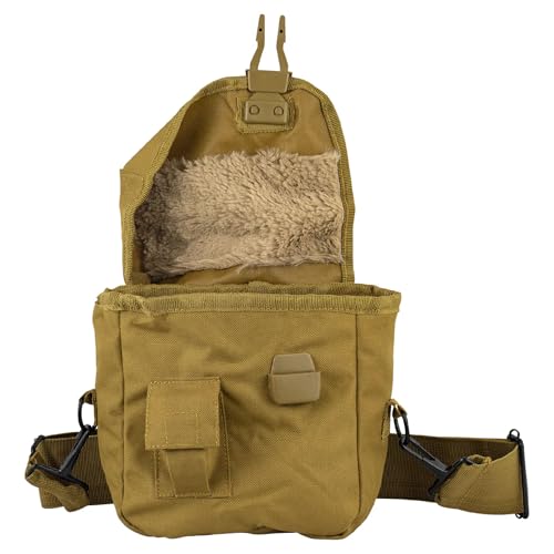 FOX OUTDOOR PRODUCTS 2 Qt Canteen Cover - Insulated Nylon Shell with Belt Attachment, Shoulder Strap and Utility Pocket - color: Coyote, size: 2 quart
