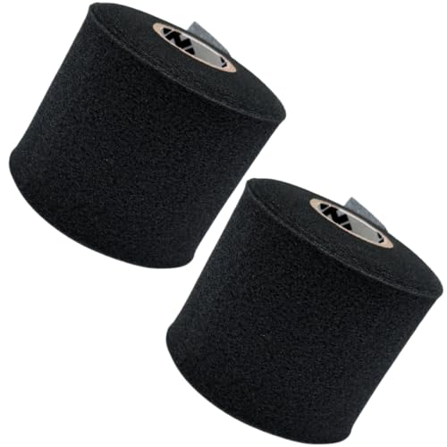 Shield Athletic Underwrap | 2 Roll Pack of PreWrap, Hair Tie, Headband, USA Made, Pre-Wrap Athletic Tape, 2.75" X 30 SYards, Foam Barrier, Flexible, Breathable - color: Black