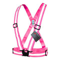 Salzmann Adults Reflective Cross Belt | Hi Vis Adjustable Safety Harness - color: Pink (Adult)