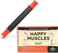 Tiger Tail Bundle: 11in Portable Massage Stick Portable Roller + Happy Muscles Book