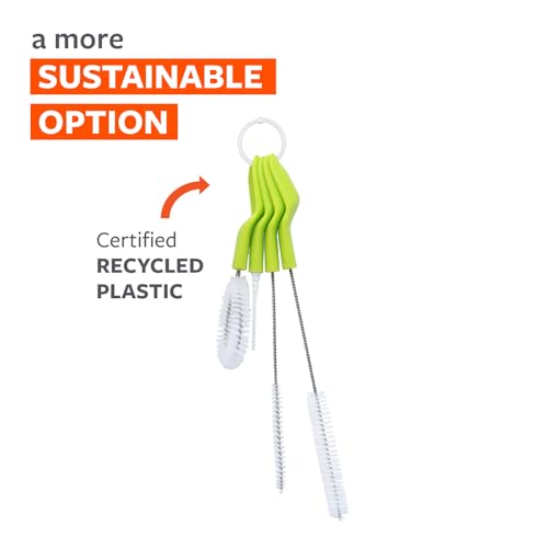 Full Circle All-in-One Bottle Cleaning Multitool, Green - color: Green