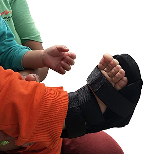 AFO Drop Foot Brace for Kids Toddler Ankle Foot Orthotics Night Splint, Baby Functional Orthotics & Foot Stabilizer, Improves Standing or Walking (10CM) - size: 10CM
