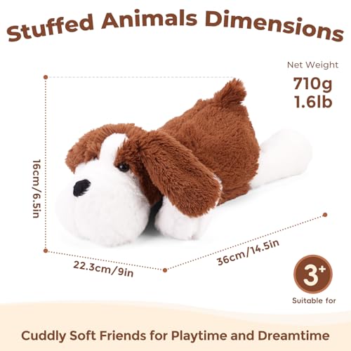 Microwavable Dog Stuffed Animals, Heatable & Coolable Plush Toys - style: C-Dog