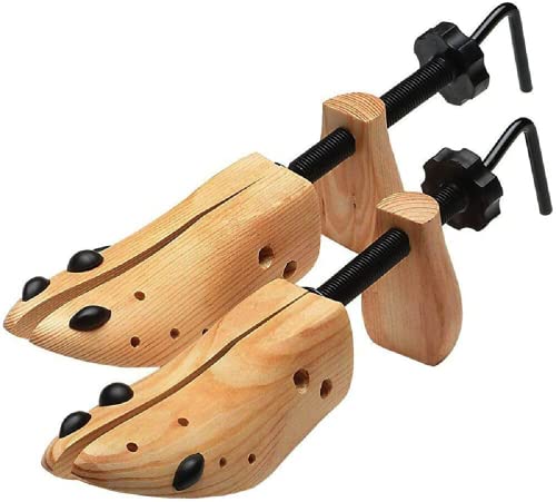 2 Way Shoe Stretchers for Men Women Large Size 9-14 Wide One Pair - Men Dress Shoes Stretcher 10 11 12 13 - XL Shoe Tree Stretcher for Men - Shoe Widener Stretcher for Women - Shoe Expanders Enlarger