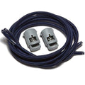 IBUNGEE LACES (Elastic No Tie Shoelaces (Made in the USA) - color: Navy, size: 22-inch
