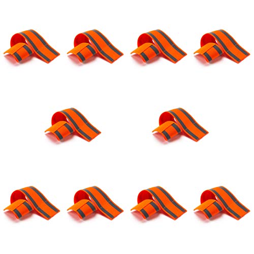 Black Mountain Products Safety Reflective Running Bands – Pack of 10 or 12