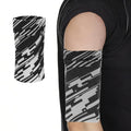Cell Phone Armband Sleeve, Universal Sports Arm Band Black/White - color: Black & White
