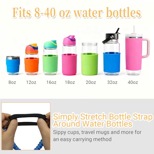 Water Bottle Handle Strap - color: Blue