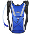 KUYOU Running Hydration Vest - Lightweight Insulated Hydration Backpack with 2L Water Bladder, Adjustable Chest Straps and Reflective Water Backpack for Running Marathon Race Hiking Cycling - color: Blue