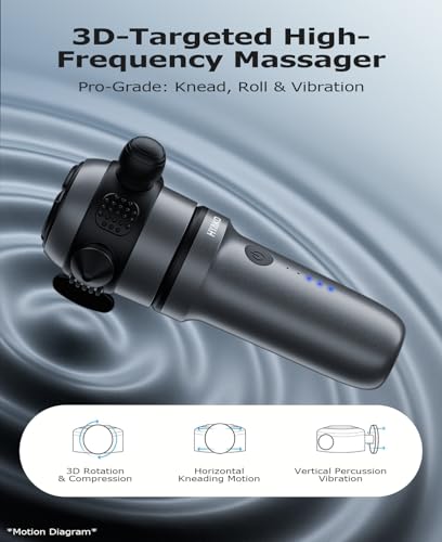 HYAKO R1 Mini Therapy Massager - Travel Deep Tissue Vibration Massage Gun