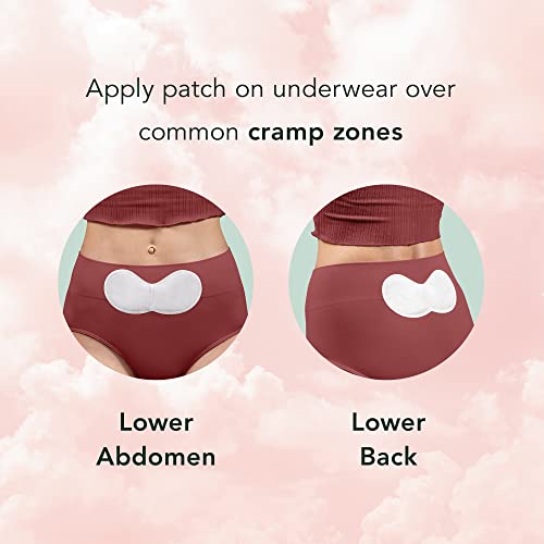 Rael Large Herbal Heating Patches, Feminine Period Care for Cramps (8 Ct) - size: Large (8 Count)