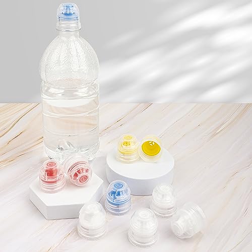 28mm Push Pull Cap, Replacement Water Bottle Flip Tops with Seal Tab for Smart Bottles or Soda Water Bottles, 10PCS