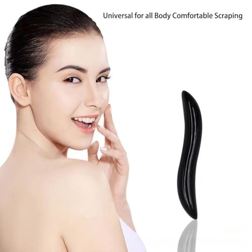 Massage Stones Guasha Roller Obsidian Gemstone Meditation Healing Stick Stone Gua Sha Board for Facial Spa Massage