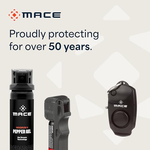 Mace Personal Safety Alarm & Mace Pepper Spray Kit - Loud 130db Siren with Built in Emergency Whistle, 10 Feet Range Pocket Model (0.42 oz) Self Defense Pepper Spray for Women & Men - color: Black